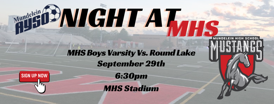 AYSO Night at MHS September 29th